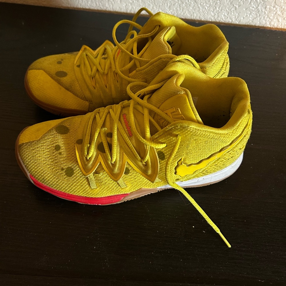 Nike Yellow and Red Sneakers with Ankle Support